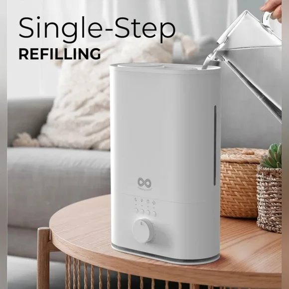 Everlasting Comfort 6L Humidifier Large Room, High Mist Output 60HR Runtime - Picture 4 of 11